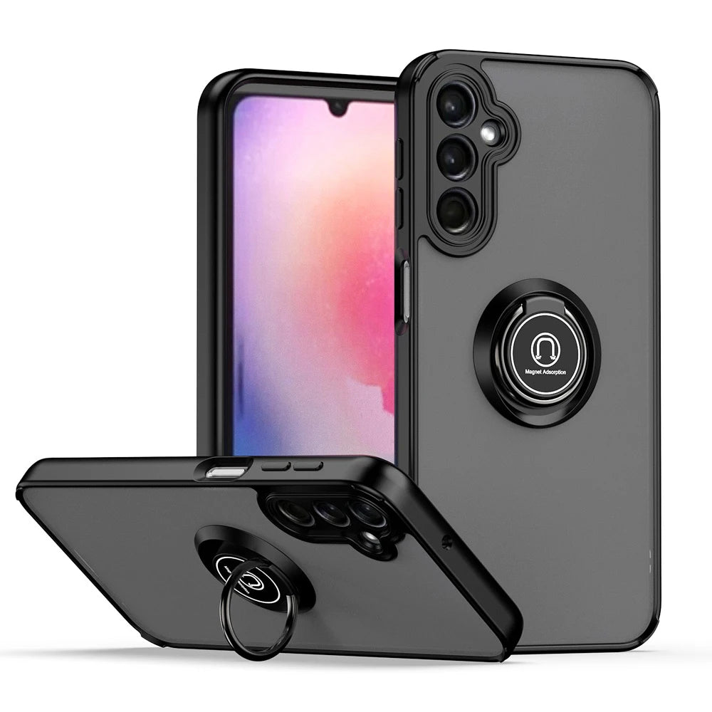 Coque avec anneau mat pour Samsung Galaxy A35 5G Coque avec anneau mat pour Samsung Galaxy A35 5G